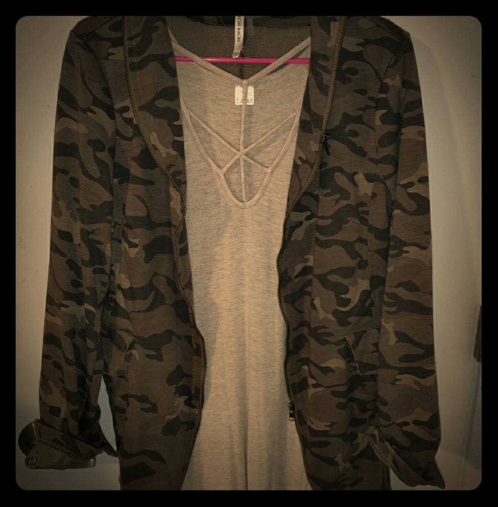 Camo Jacket w/ matching shirt